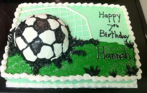 Soccer Sheet Cake